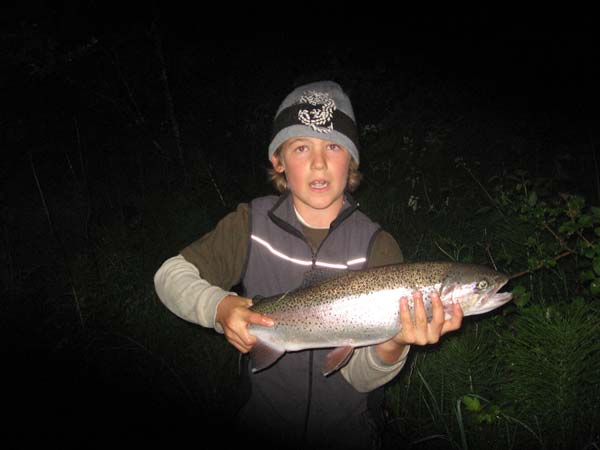 Eli with German trout